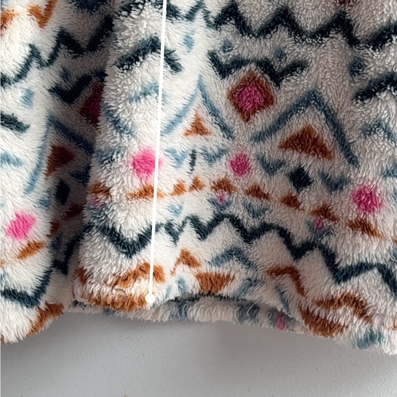 Eddie Bauer Southwestern Aztec 1/2 Zip Soft Sherpa Fleece Pullover Jacket Medium - Picture 11 of 11